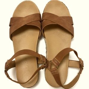 Adrienne Vittadini Sport Platform Sandals Sz 10M